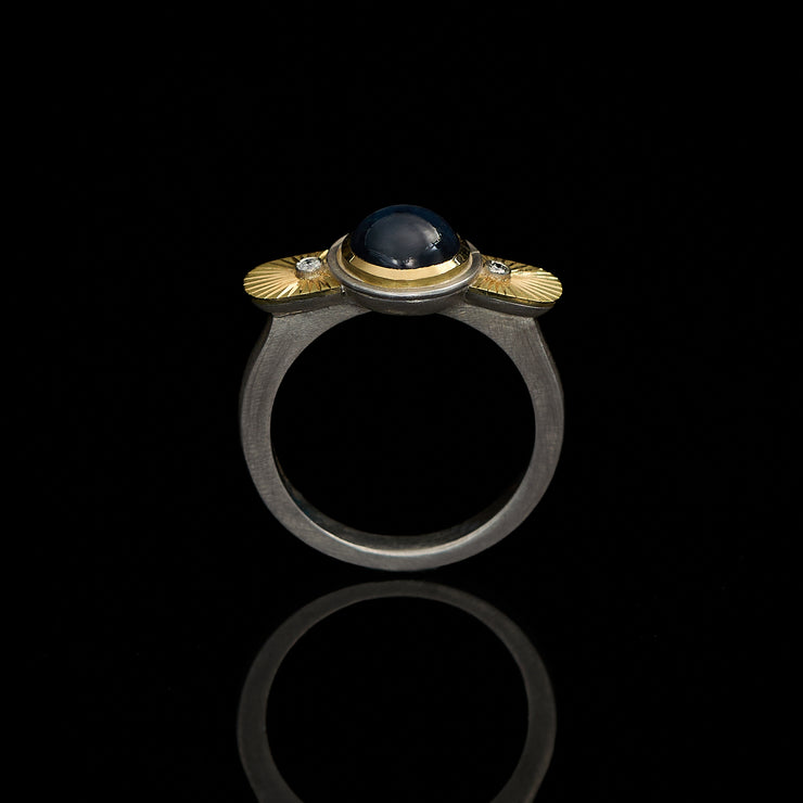  celestial ring with star sapphire by imaginarium atelier