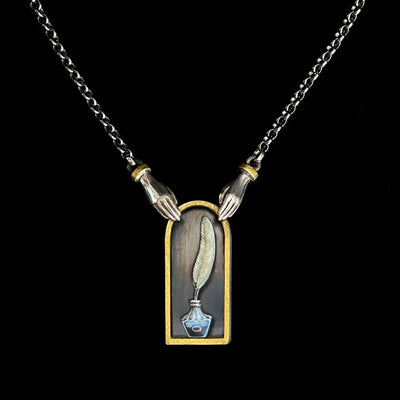 Inkwell and Quill - Curio Pendant
