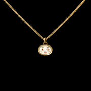 Nino - Miniature enamel and gold pendant