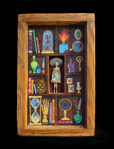 "Autumn Cabinet of curiosites" Jewel-Object